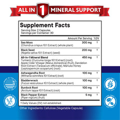 ACV and black pepper extract label