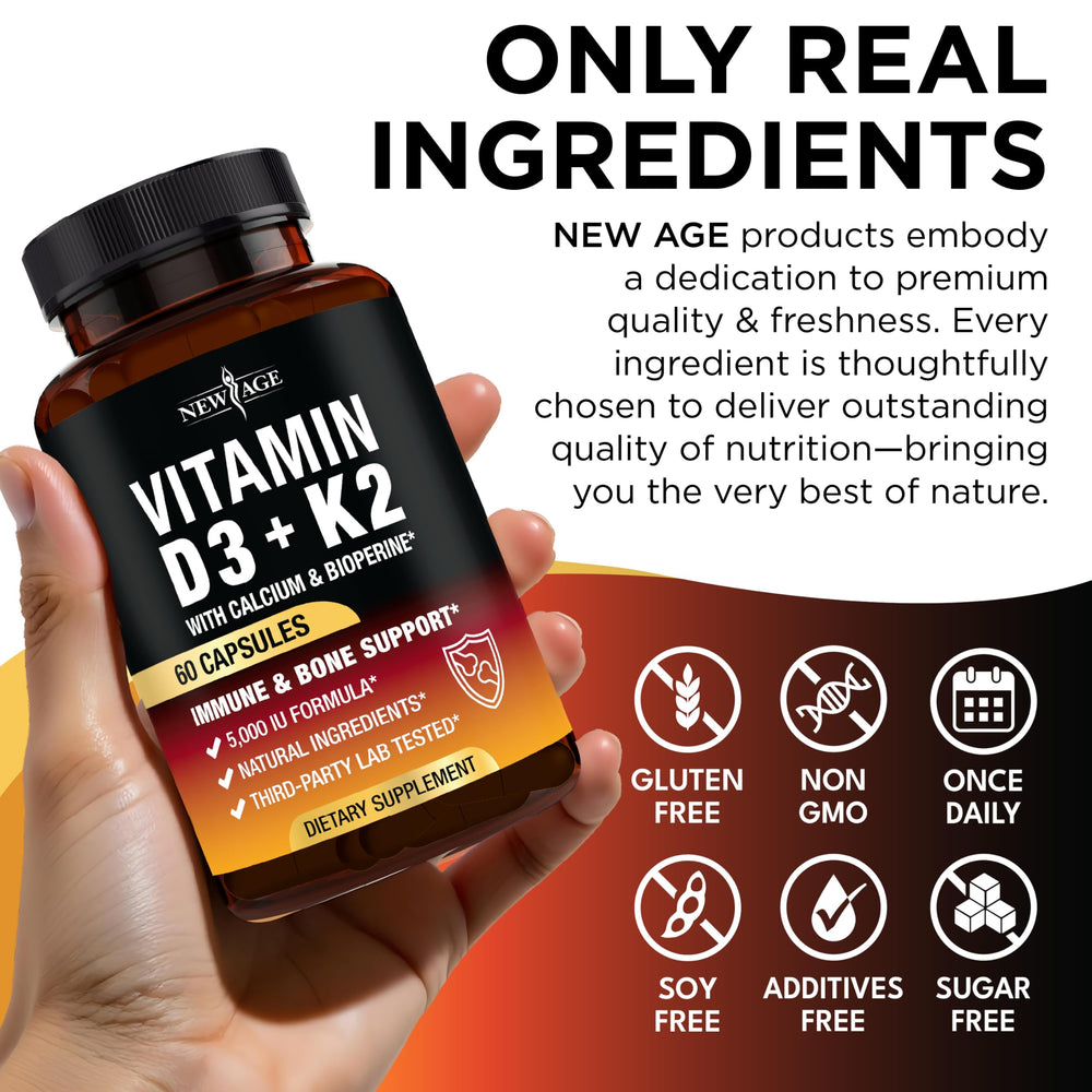 New Age trusted ingredients label