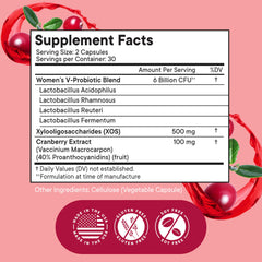 Lactobacillus probiotic blend for vaginal flora balance