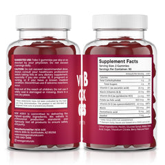 New Age Vitamin B Gummies label featuring vitamin C imagery