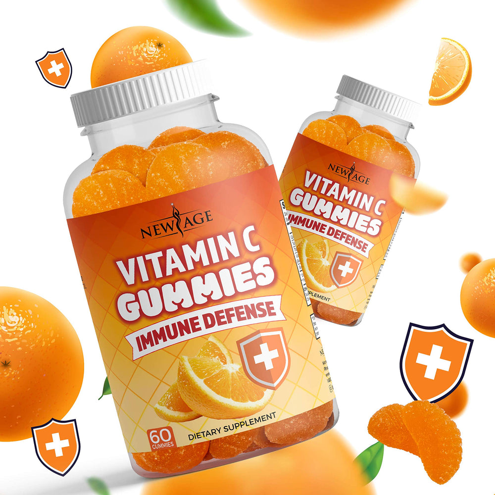 Family enjoying New Age Vitamin C Gummies Orange flavor