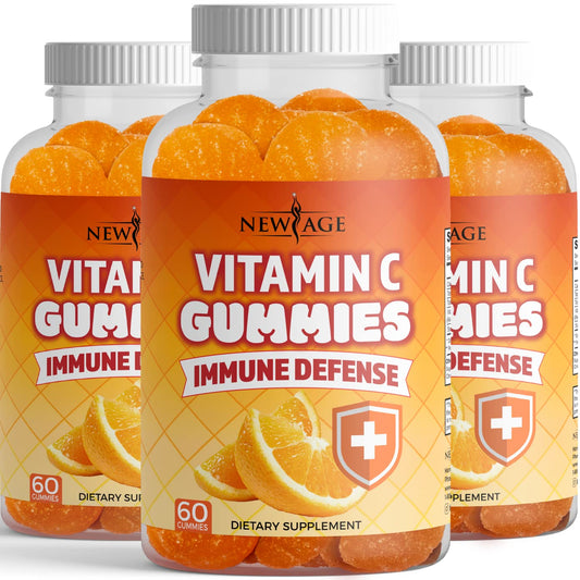 New Age Vitamin C Gummies orange flavor packaging