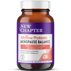 Bottle of New Chapter All-Flora Probiotic Menopause Balance