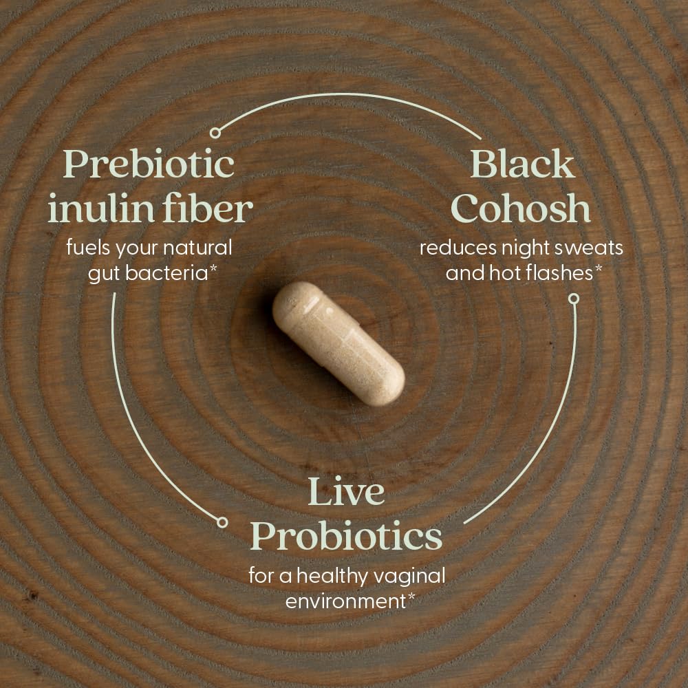 Capsules of New Chapter All-Flora Probiotic Menopause Balance