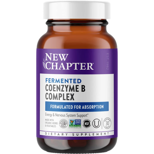 New Chapter Fermented Coenzyme B Complex bottle label