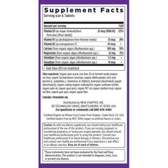 New Chapter plant calcium supports absorption with added D3 and K2.