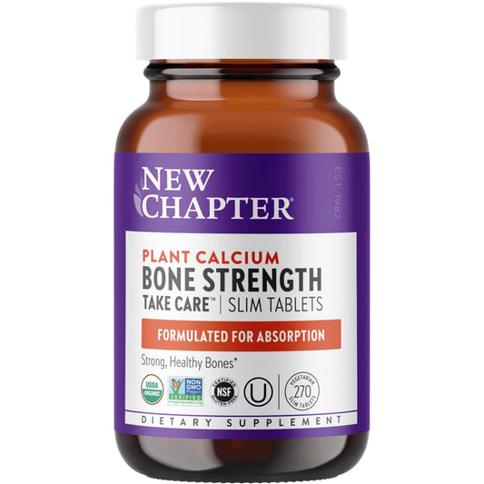 New Chapter organic plant calcium bottle with label