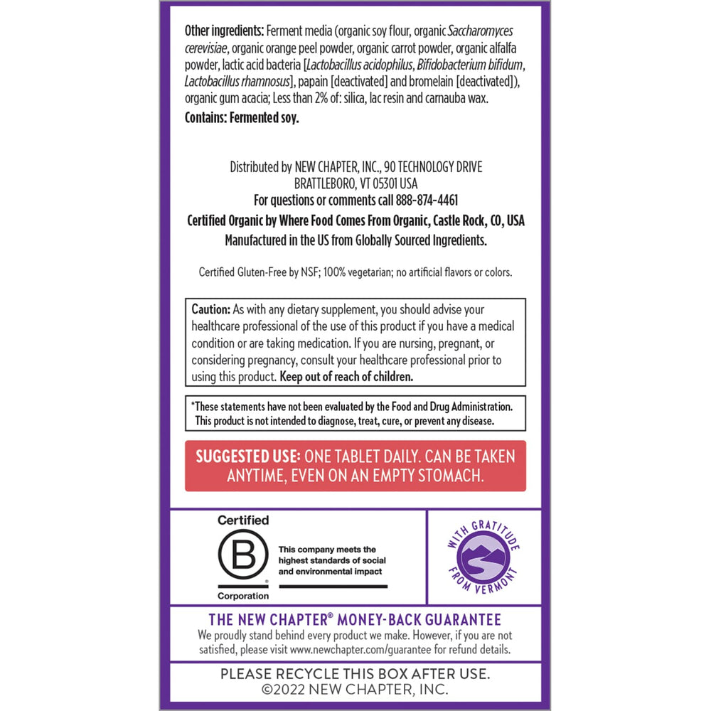 Non-GMO, vegetarian, kosher and gluten-free attributes