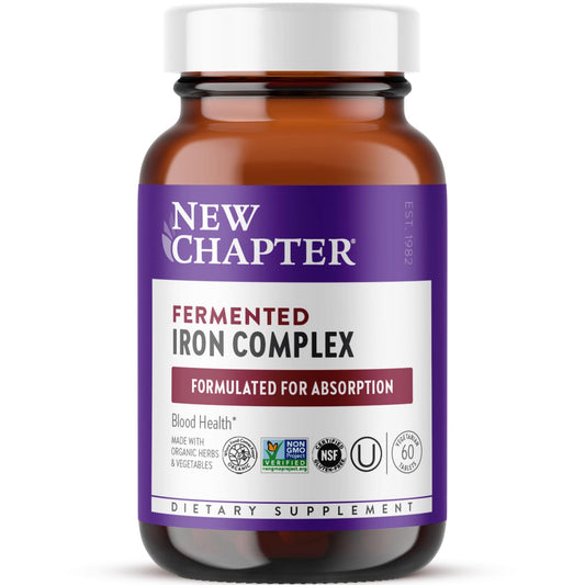 New Chapter Iron Supplement bottle and label
