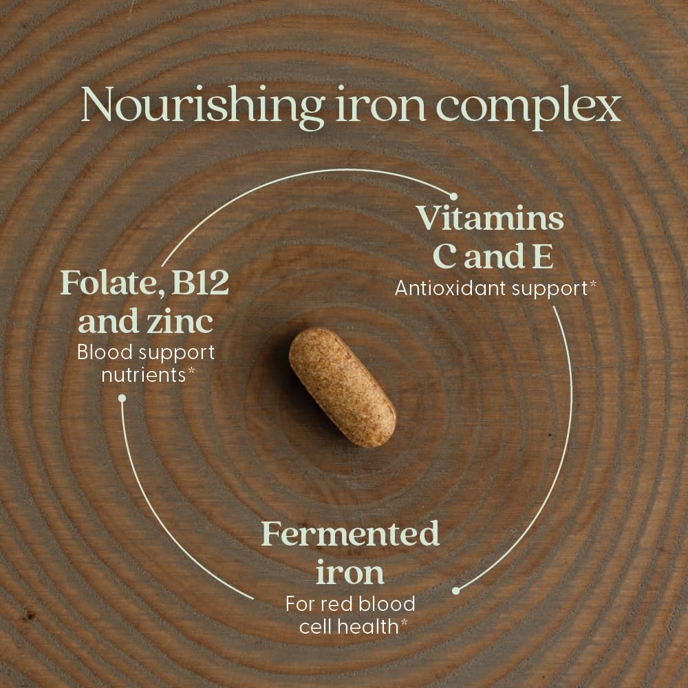Fermented iron complex capsules