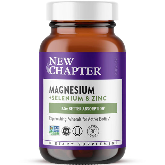 New Chapter Magnesium-Selenium-Zinc supplement bottle front view