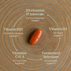 Fermented vitamins and minerals concept