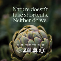 Certified organic vegetables and herbs used in formula