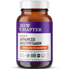 New Chapter Men’s Multivitamin Advanced Formula 120 count bottle packaging