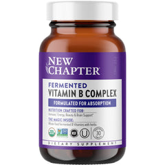 Bottle of New Chapter Organic Fermented Vitamin B Complex – 30 count