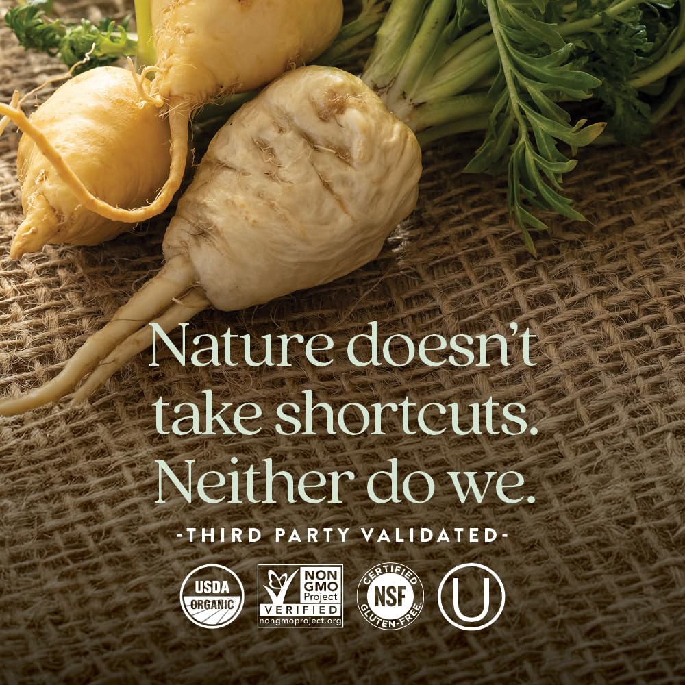 Organic Maca root and Vitamin B12 imagery