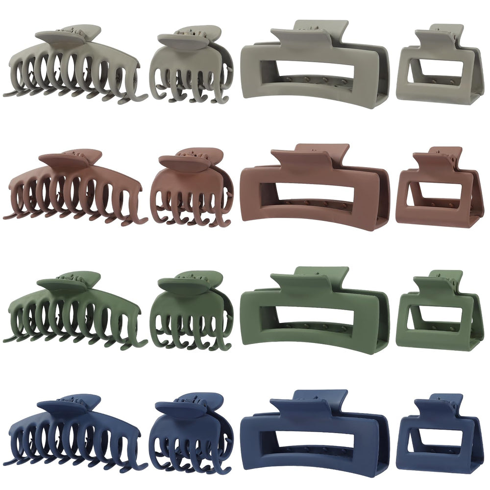 New Live large rectangle hair claw securing thick hair all day