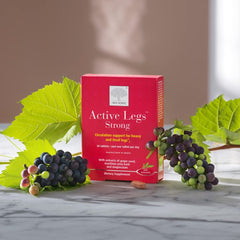 Scandinavian-made natural leg health supplement imagery