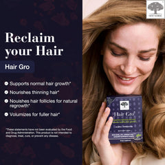 New Nordic Hair GRO bottle label close up