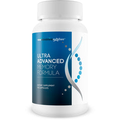 Bottle of New Vibrations Nutrition Ultra Advanced Memory Formula