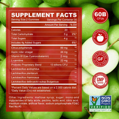 Label highlighting vegan, non-GMO, gluten-free attributes
