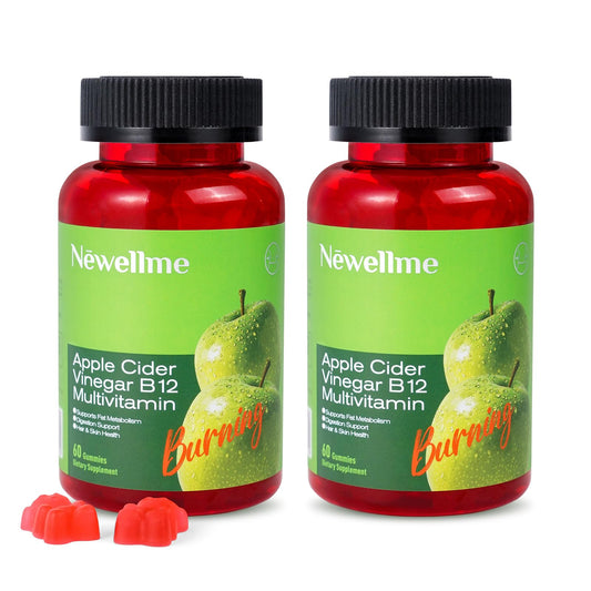 NewellMe Apple Cider Vinegar Gummies bottle front view