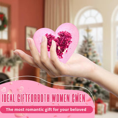 NEWFEIFAN XXL heart-shaped bath bomb designed for gifting
