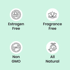 NewLife Naturals menopause-support image conveys estrogen-free moisture for hormonal transitions.