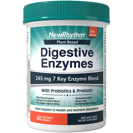 NewRhythm Digestive Enzymes bottle label