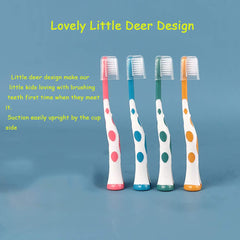 Lovely deer design on children's toothbrush