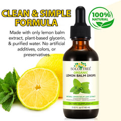 Close-up of Lemon Balm Extract ingredients label