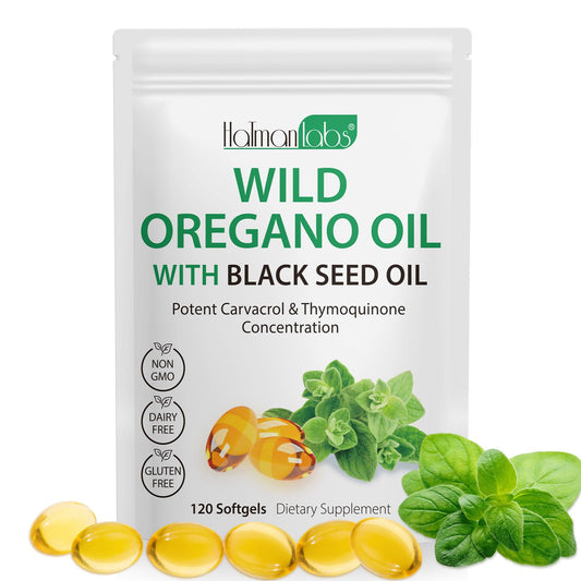Newseel Oregano Oil Softgels bottle close-up