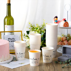 Newtay disposable coffee and tea cups simplify post-party cleanup.