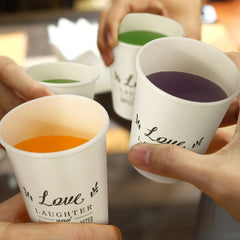 Newtay wedding tableware 9oz cups provide clean, elegant drinkware at receptions.