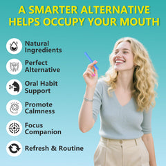 NEWUPGRADED Chewable Essential Oil Breath Stick side angle