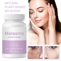 Front-facing bottle of NEWUREHO Melanina Anti-Melasma capsules