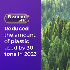 Nexium 24HR label closeup with clear ingredient details