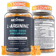 Nextdia L-Arginine Nitric Oxide Gummies bottle – front view