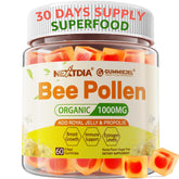 Front view of Nextdia Bee Pollen Organic 1000mg Gummies packaging