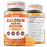 Nextdia Calcium 1200 mg Gummies with D3 – front bottle view