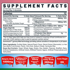 Nextdia gummies cross-section reveals peach filling for tasty, sugar-free support.