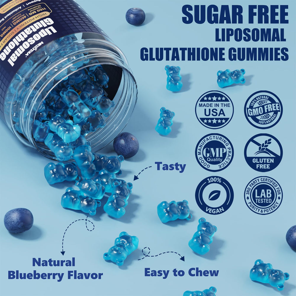 Gummies on white background