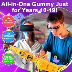 Gluten-free, soy-free, wheat-free, yeast-free label for Nextdia gummies