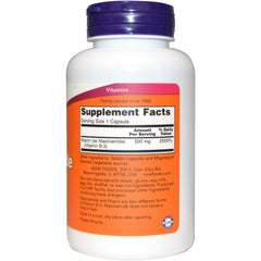 Niacinamide 500mg 100 Capsules bottle - side view