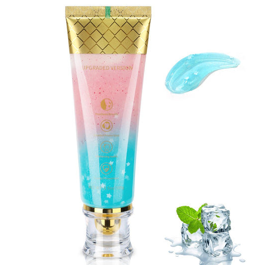 Niacinamide Whitening Toothpaste bottle with peach flavor label