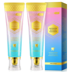 Front view of Niacinamide Whitening Toothpaste 2 pack