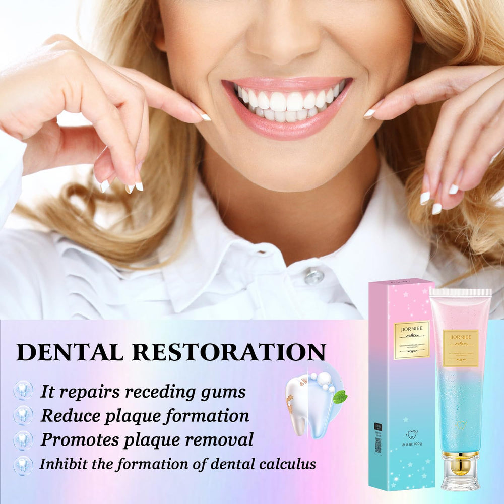 Toothpaste with enamel repair and strengthening support
