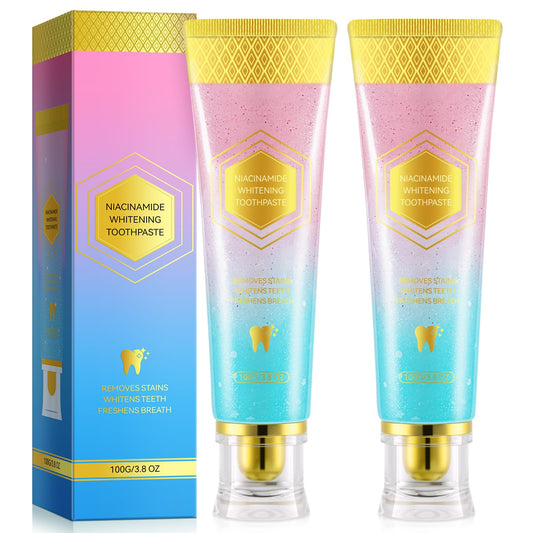 Front view of Niacinamide Whitening Toothpaste pack