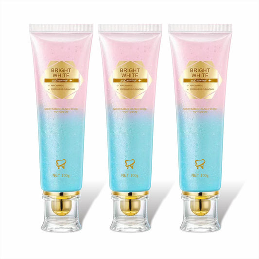 Front view of Niacinamide Whitening Toothpaste 3-pack box