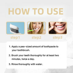 Concept image showing stain removal with Niacinamide toothpaste